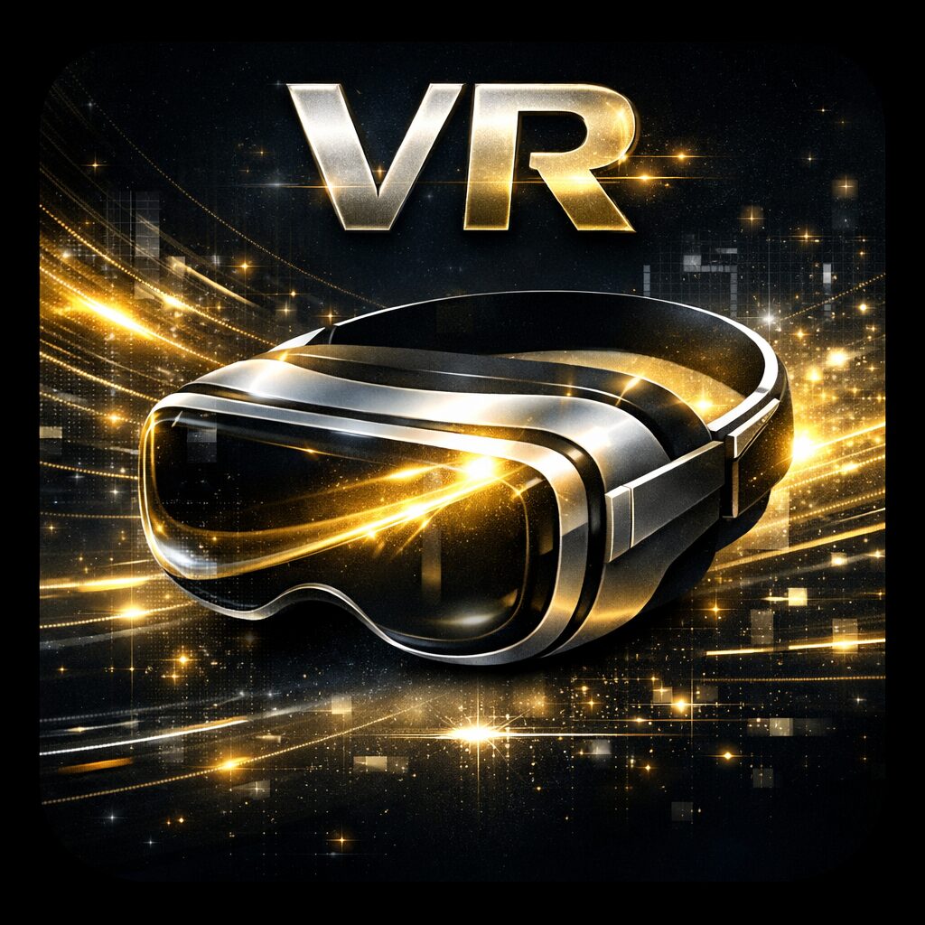 VRゴーグルのイメージ画像（没入感のある映像体験を表現）