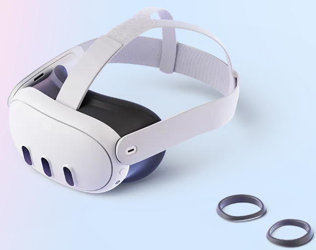 Meta Quest 3のVRゴーグル本体の製品画像